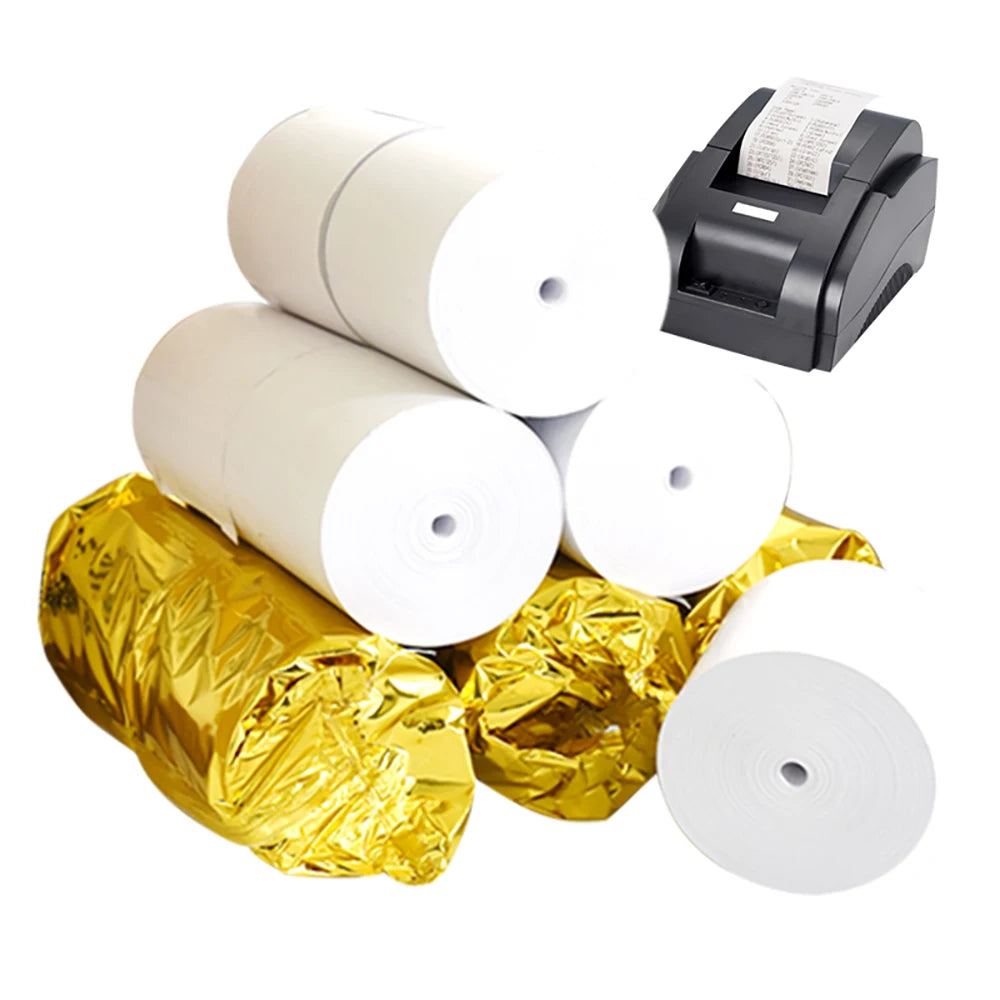 80mm 57mm X 50mm POS Machine Cash Register Thermal Paper Roll 100% Wood Pulp for Certified
