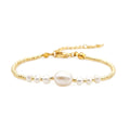 Go2BoHo Real Freshwater Pearl Bracelet Gold Color Miyuki Seed Beaded Chain Adjustable Bracelets for Women Fashion Jewelry Gifts