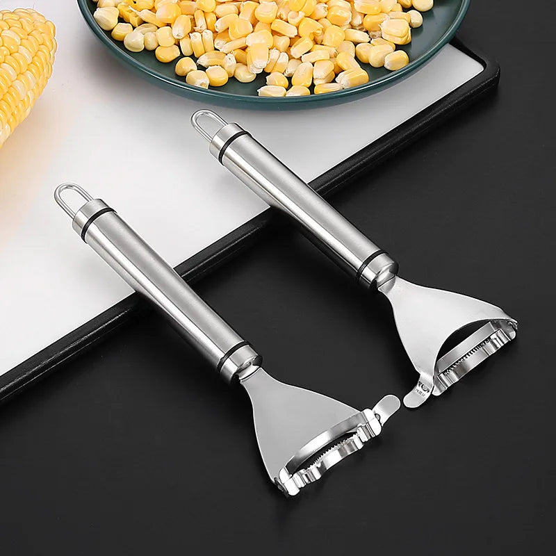 Corn Shaver Peeler Maize Planing Niblet Sheller Thresher Kitchen Utensil Stainless Steel Corn Stripper Cutter