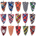 Wholesale Plaid Cotton Dog Bandana Scarf