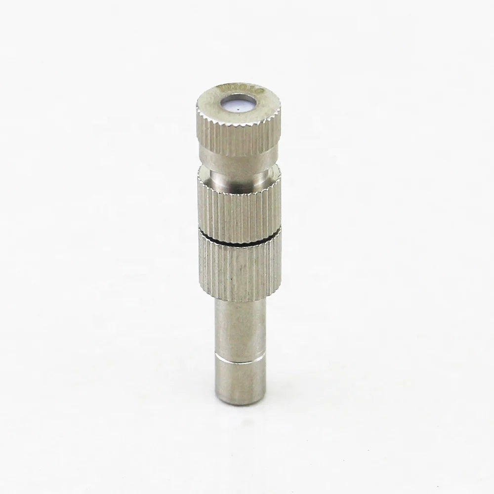 T-1908 Push Water Spray Nozzle 6mm 8mm Brass Pipe Mist Nozzle with Filter Low Pressure for Outdoor Settings
