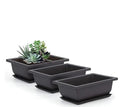 23*17*8cm Rectangle Flower Pots Large Plastic Flower Pot Succulent Planter Flower Pot