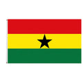 Ready to Ship 100% Polyester 3x5ft Stock Red Yellow Green Ghanaian National Ghana Flag