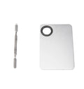 Stainless Steel Palette Manicure Palette Makeup Palette Semicircle Color Mixing Manicure Implement
