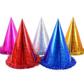 DAMAI New Adult and Children's Santa Hat for Birthdays and Festivals Cartoon Paper Cake Party Cap Disposable Party Supplies Kit