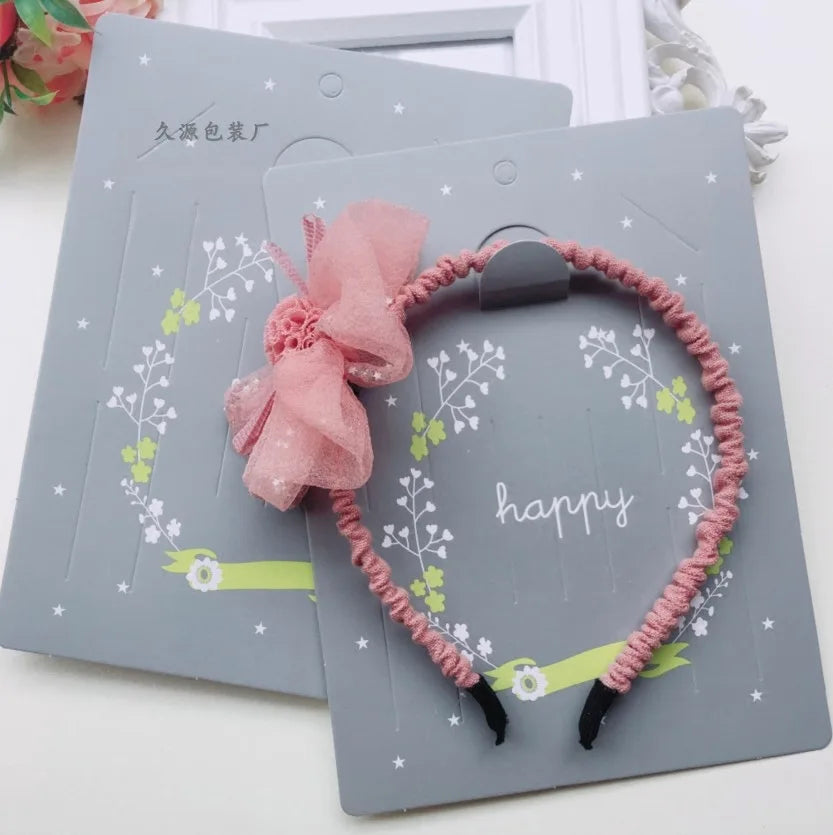 Display Cards Paper Cardboard  for Headband or Head Tie Jewelry Display Hair Accessories
