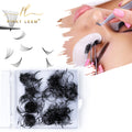 Pinky Leem Private Label Mega Korea Fiber Top Quality Long Bulk Volume ultra Dark Double Sided Eyelash Premade Fans