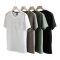 RNSHANGER Summer Dragon Pattern Men's T Shirts Casual Ice Silk Round Neck Short-sleeved T-shirt for Men Casual Versatile Tee
