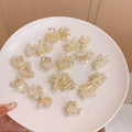 B.PHNE Small Size Designer Gold Chain Cross Hair Accessories Jumbo Big Metal Clamps Hair Claw Clip for Women