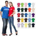 100% Cotton Men's T-shirts O-neck Custom Soft Blank T Shirt With Custom Printing