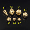 No Fade No Rust Premium Real 14K Gold Filled GF Shine Spacer Irregular Beads for Jewelry DIY Bracelet Necklace Accessories