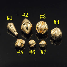 No Fade No Rust Premium Real 14K Gold Filled GF Shine Spacer Irregular Beads for Jewelry DIY Bracelet Necklace Accessories