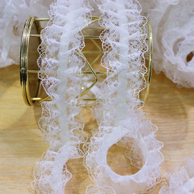 4cm Wide Pleated Lace Organ Lolita Lace Trim Folding Fluffy Skirt Accessories Lace Trim