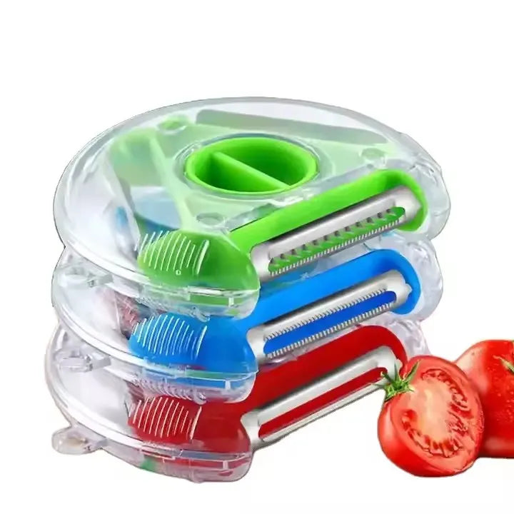 2024 Wholesale 3 in 1 Fruit Vegetable Peeler Cutter Beer Bottle Opener Multifunction Double Use Kitchen Gadgets