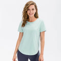 Bnice Women Summer Custom Workout Clothing Active Wear Plus Size Yoga Set  Female Sport Tshirt Top Short Sleeve Breathable Shirt