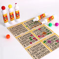 OEM rainbow 40ml 10mm Water Base Ink Plastic Paint Bingo Marker Dot Bingo Game Card Game Dabbers for Bingo Game