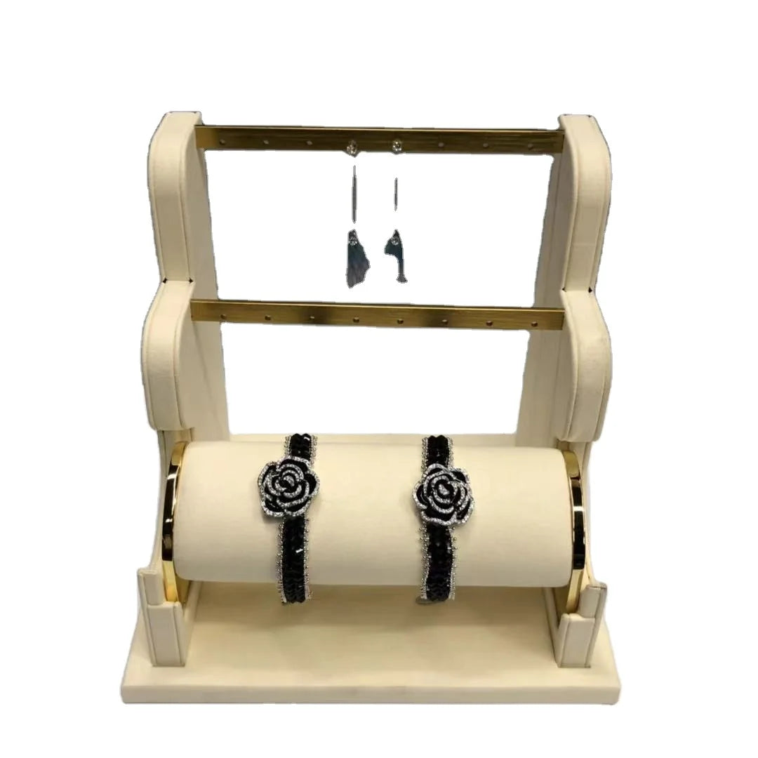 Custom Showcase Multi-purpose Bracelet Earrings Showing Stand Metal Jewelry Display Prop