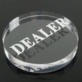 Casino Wholesale Dealer Button Poker Chips Poker Table Special Crystal Chip Matching Accessories Transparent Dealer Button