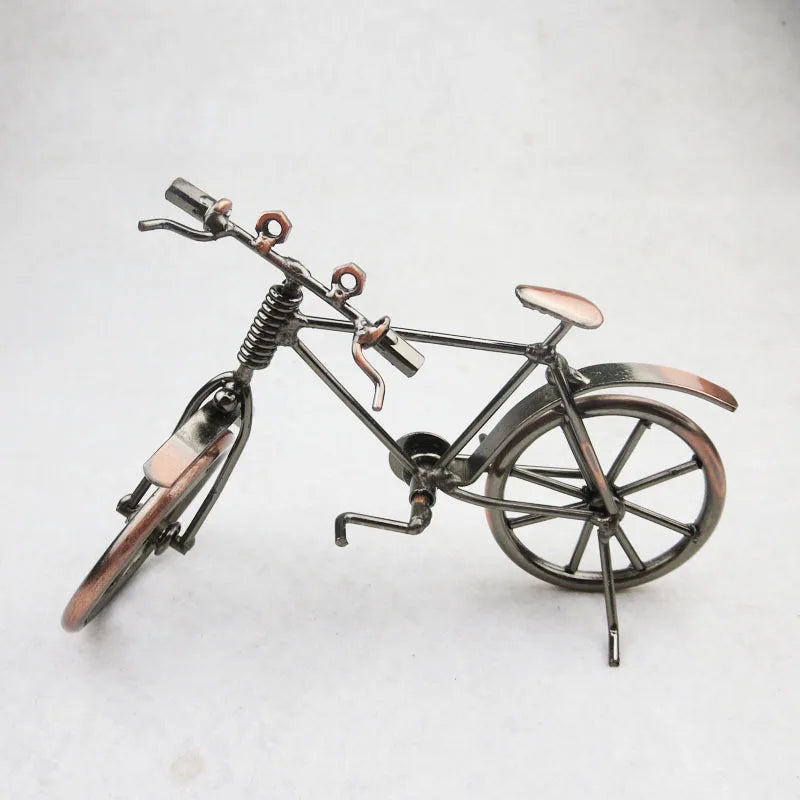 Bicycle Model Iron Crafts Retro Home Decoration Tourist Souvenirs in the Scenic Spot