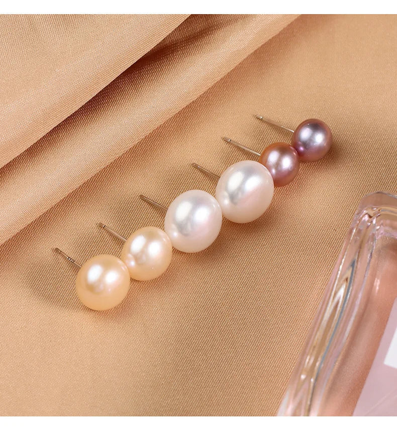 4-5mm 4A Grade Natural Freshwater Pearl Earrings Classic and Versatile with S925 Pure Silver Needle Timeless Elegance Purity