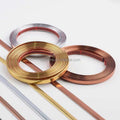 PVC Flexible Wall Gold Strip Tile Edge Banding Strip Decoration Trim Adhesive for Ceiling Door Mirror