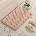 Modern Style Quick Dry Cotton Bathroom Floor Mat Memory Foam Flannel Non-Slip PVC Bottom Home Use Toilet Polyester Kitchen