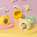 Doughnut Cat Head Hamster Ceramic Nest Summer Cooling Hamster House