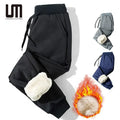 Liu Ming Trending Product Winter Fashion Men Casual Thick Warm Fleece Lined Jogging Pants Drawstring Trousers