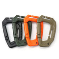 Tactical Backpack Belt D-Ring Clip Quick Release Buckle Spring Locking Plastic Carabiner Camping Travel Car Hanging Hook