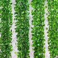 220cm Simulated Ivy Green Radish Grape Leaf Green Plant Indoor and Outdoor Home Courtyard Ceiling Staircase Decor Fake Vines