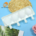 AK 4 Holes Egg Silicone Ice Cream Mold 3D Ice Pop Cube Barrel Mold Dessert DIY Mould Maker Tool