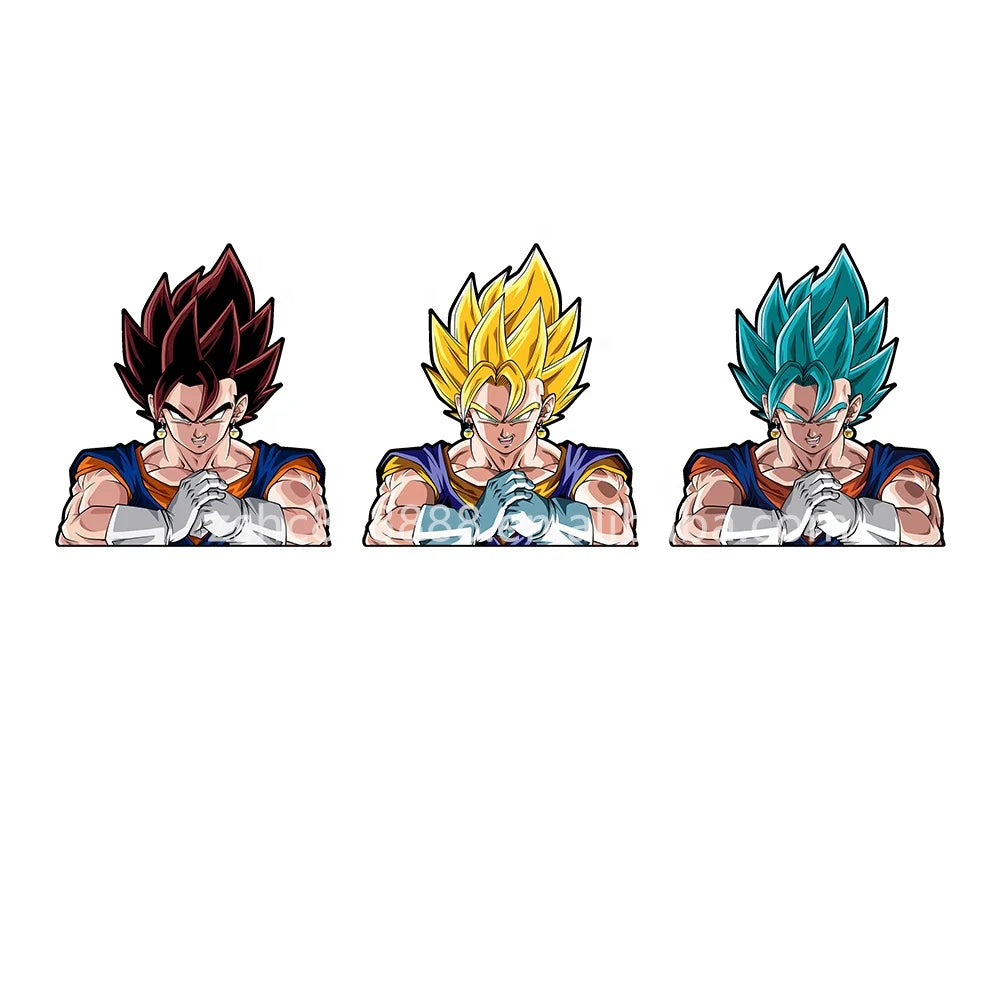 Newest Stock Design Vegetto Motion Sticker DBZ Anime Sticker Waterproof Decals for Cars Laptop Refrigerator