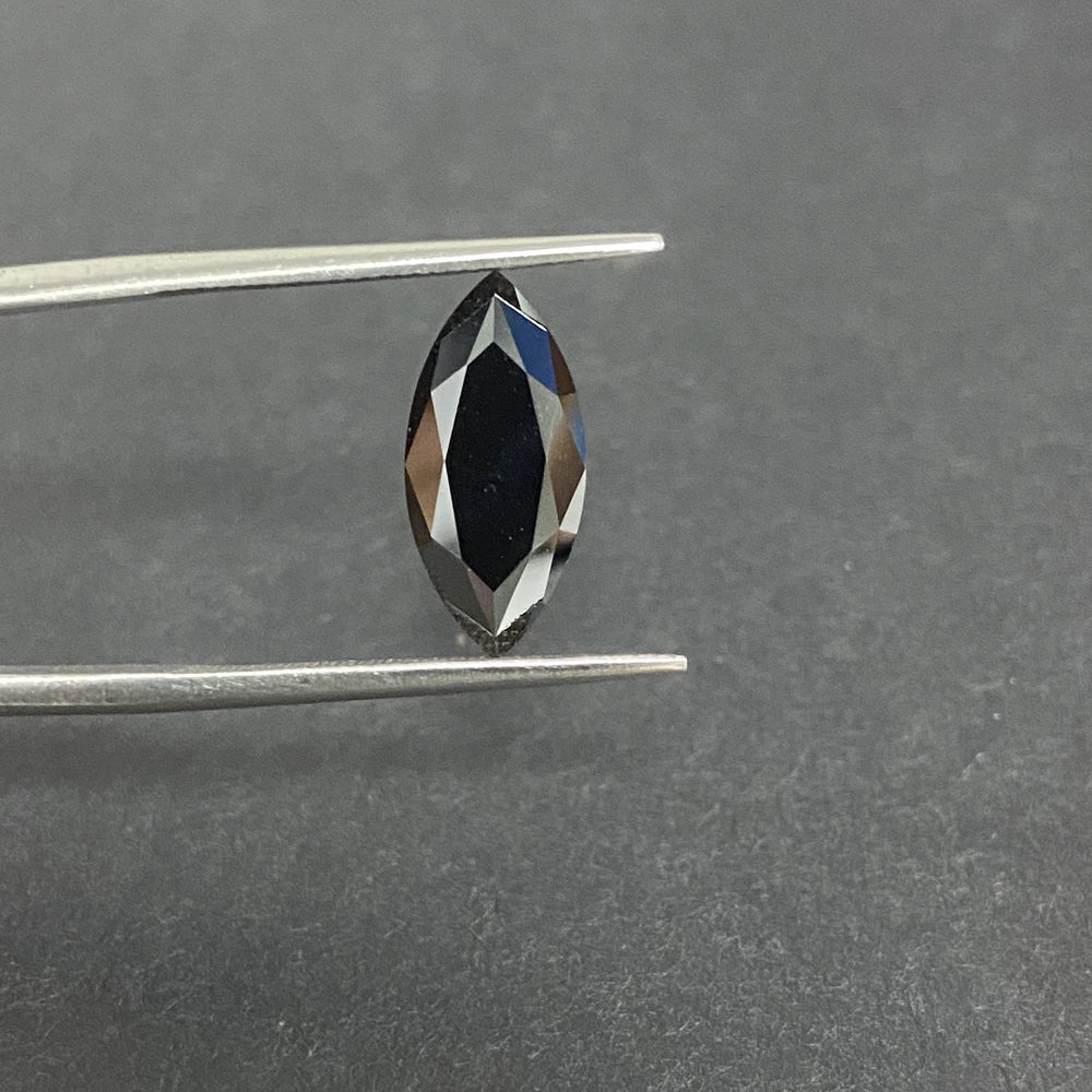 HQ GEMS GRA VVS1 Marquise Black Moissanite Diamond 4x8mm 7x14mm 5x10mm 1ct Marquise Moissanite Loose Stone