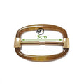 5cm Metal With ABS Belt Buckle Customized Three-gear Adjustment Tri Glide Slides Windcoat Buckle Trims