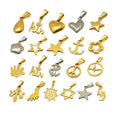 Olivia Multi-Style Star Heart Pendant 18K Gold Stainless Steel Women Men Necklace Geometric Pendant for Jewelry Making