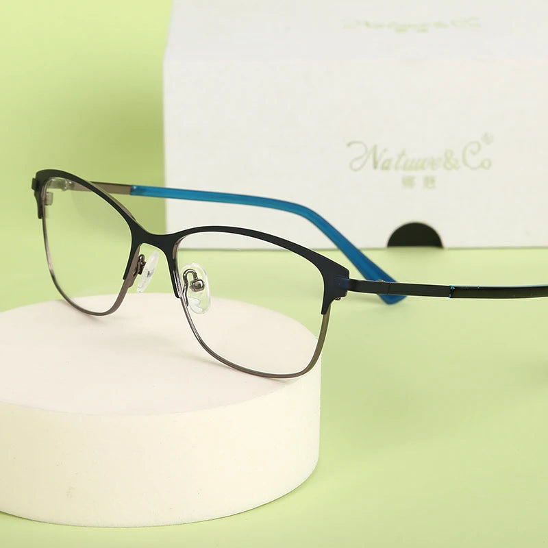 Free Sample Drop Shipping New Fashion Square Metal Optical Frames Prescription Glasses for Myopia Hyperopia Eyeglasses Frames