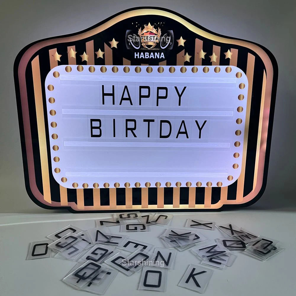 CE Customized Design LED Letters Board VIP Display Marquee Sign Board Box Light Bottle Glorifier Presenter for Nightclub Lounge