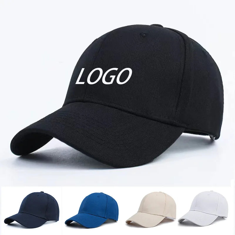 6-Panel Adjustable Baseball Cap Street Style Sporty Baseball Hat Premium Design Embroidery Baseball Hat Metal Buckle Closure