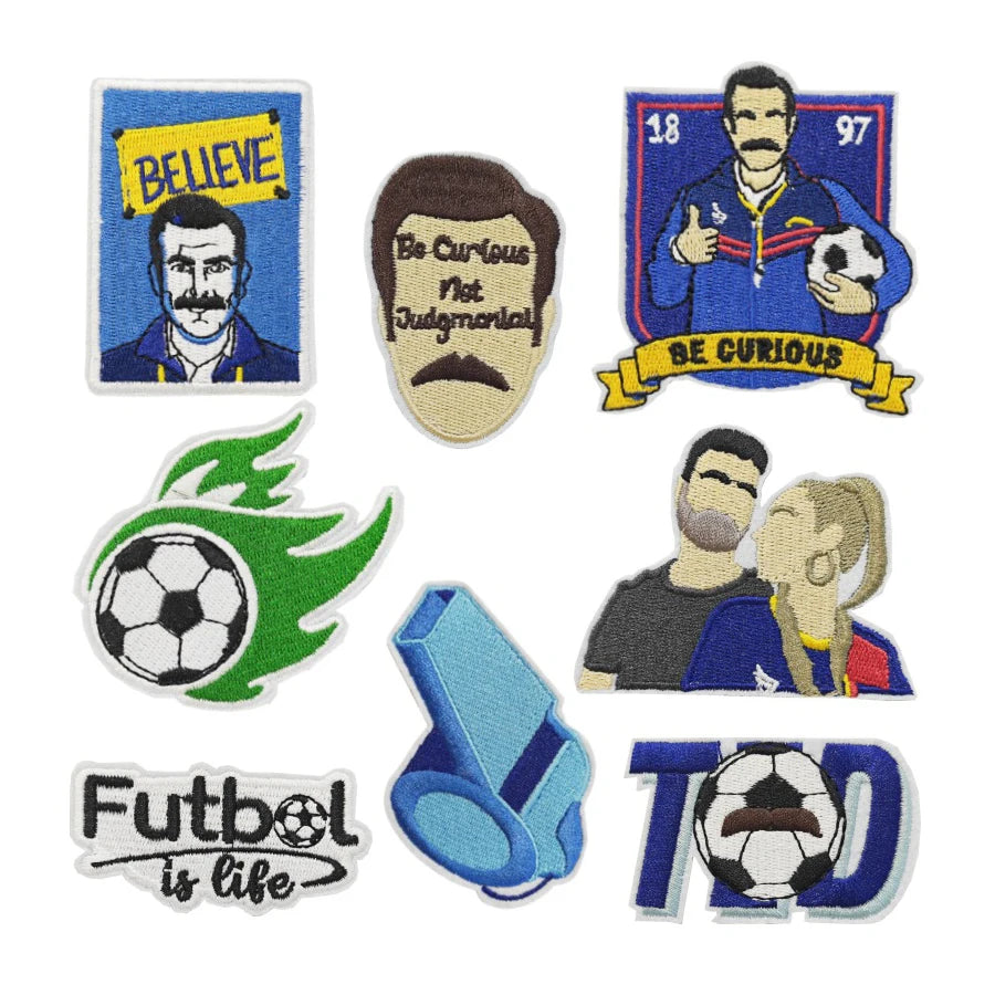 Futbol Libre Sport Felt Handmade Embroidery Iron on Soccer Patch