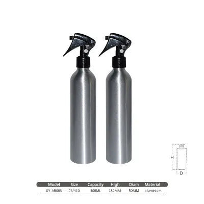 50ml Aluminum Trigger Spray Perfume Bottle with Pump Sprayer for Shampoo and Skin Care Use