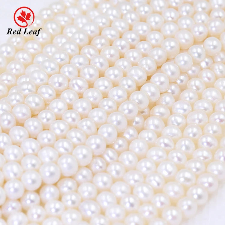 Redleaf Jewelry Wholesale 5.0mm AAA Grade White Beaded Real Cultured Natural South Sea Pearl Third Party Certified Necklace MegaBDM
