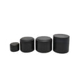 5g 15g 20g 30g 50g Refillable Black Matte Glossy Black Round Plastic Empty Cream Jar Cosmetic Cream Jar Packaging