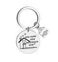 New Home New Adventures New Memories Keychain Customized Personalized New Home House Housewarming Gift Keyring