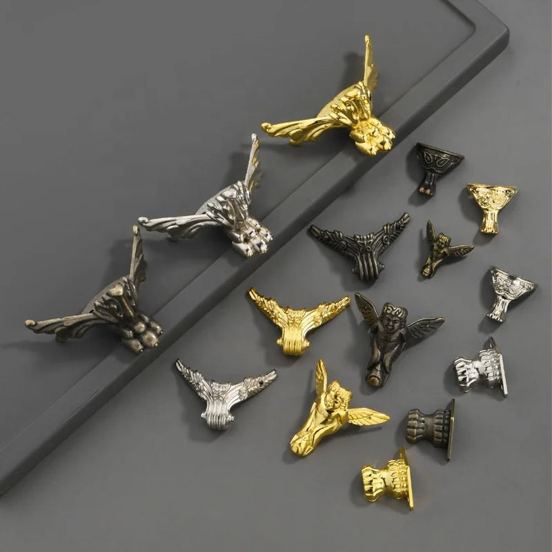 Antique-style Tiger-Foot Zinc Alloy Durable Furniture Hardware Accessories Decorative Feet Four-Sided Cabinets Bedside Tables