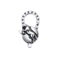 Oxidized 925 Sterling Silver Pegasus Lobster Claw Clasp Flying Horse Animal Connector Findings for Bracelet & Necklace