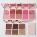 Wholesale Custom High Pigment Waterproof Blush Palette Private Label Cheek Is Red Long Lasting Vegan Makeup Cream Blush Palette