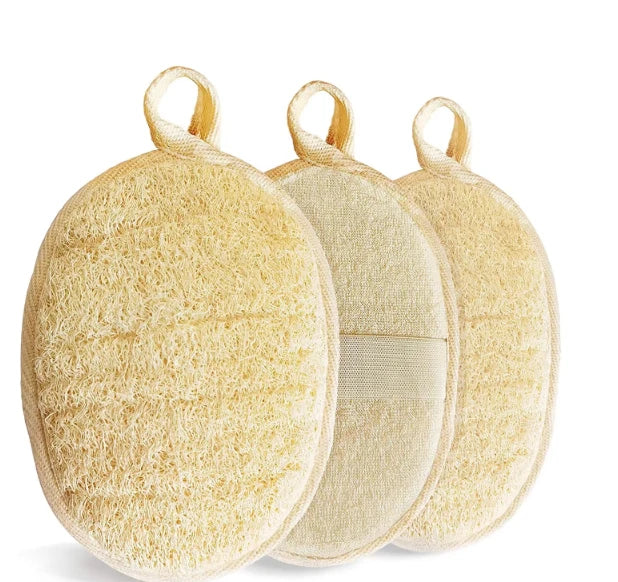 Wholesale Natural Loofah Sustainable Exfoliating Body Glove Scrubber Set YTU897