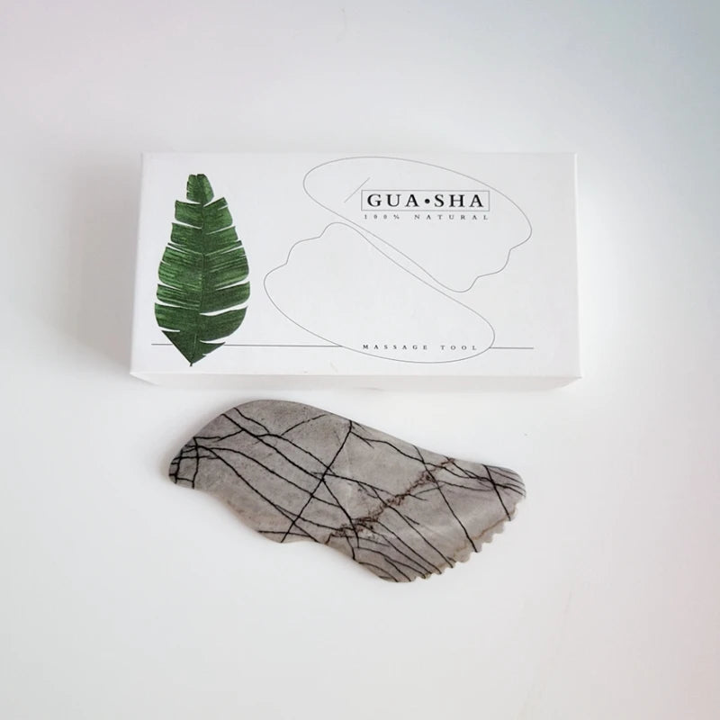 Huiying Factory price natural hand made picasso jasper gua sha customized