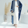 2026 Loriya New Islamic Clothing EID Ramadan Linen Reversible Cardigan Women's Dresses Open Abaya Women Muslim Dress Dubai Abaya