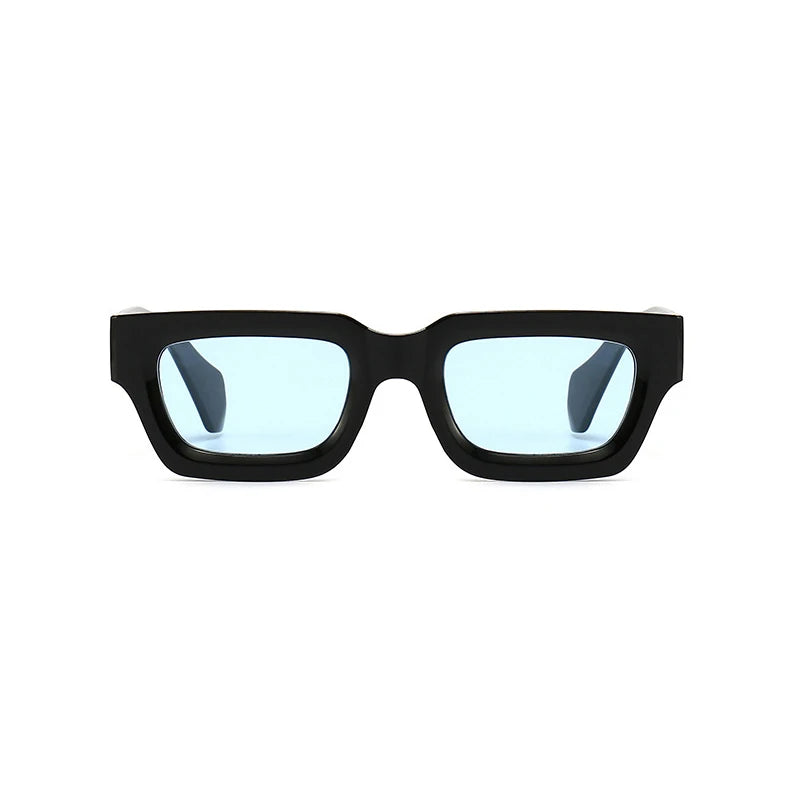 LBAshades New Style Thick Frame Sunglasses Fashionable Small Frame square Sunglasses for Women Men Eyewear